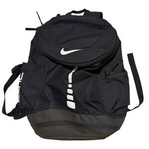 Nike Hoops Black Elite Backpack School Gym Weekend